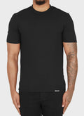 Knit Fitted T-Shirt - Black
