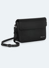 Leather Crossbody Bag - Black