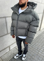 Vintage Puffer Jacket - Grey