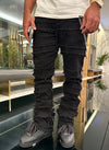 Vintage Flare Thread Jeans - Black