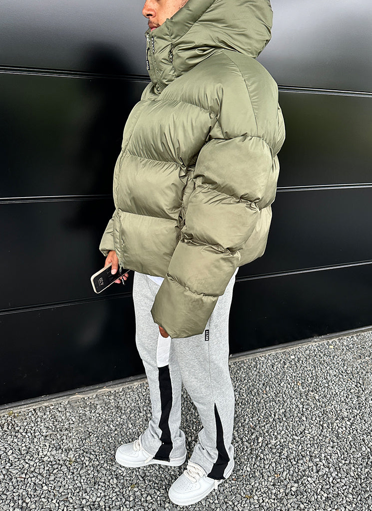 Vintage Puffer Jacket - Khaki