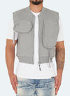 Multi Pocket Ribbed Harness - Grey