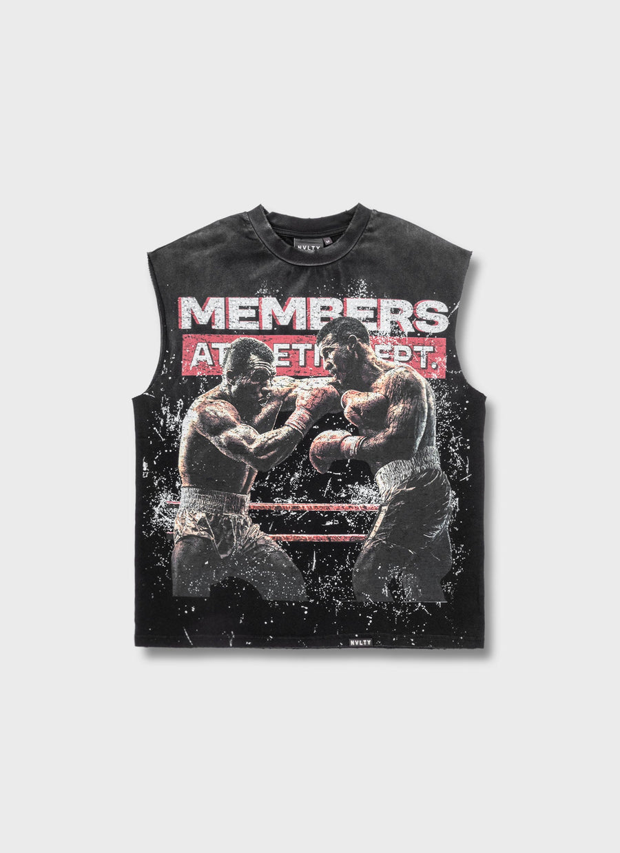 Members Athletic Dept Sleeveless T-Shirt - Black