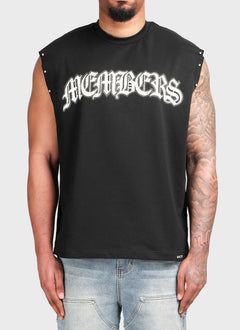 Members Built VVS Sleeveless T-Shirt - Black
