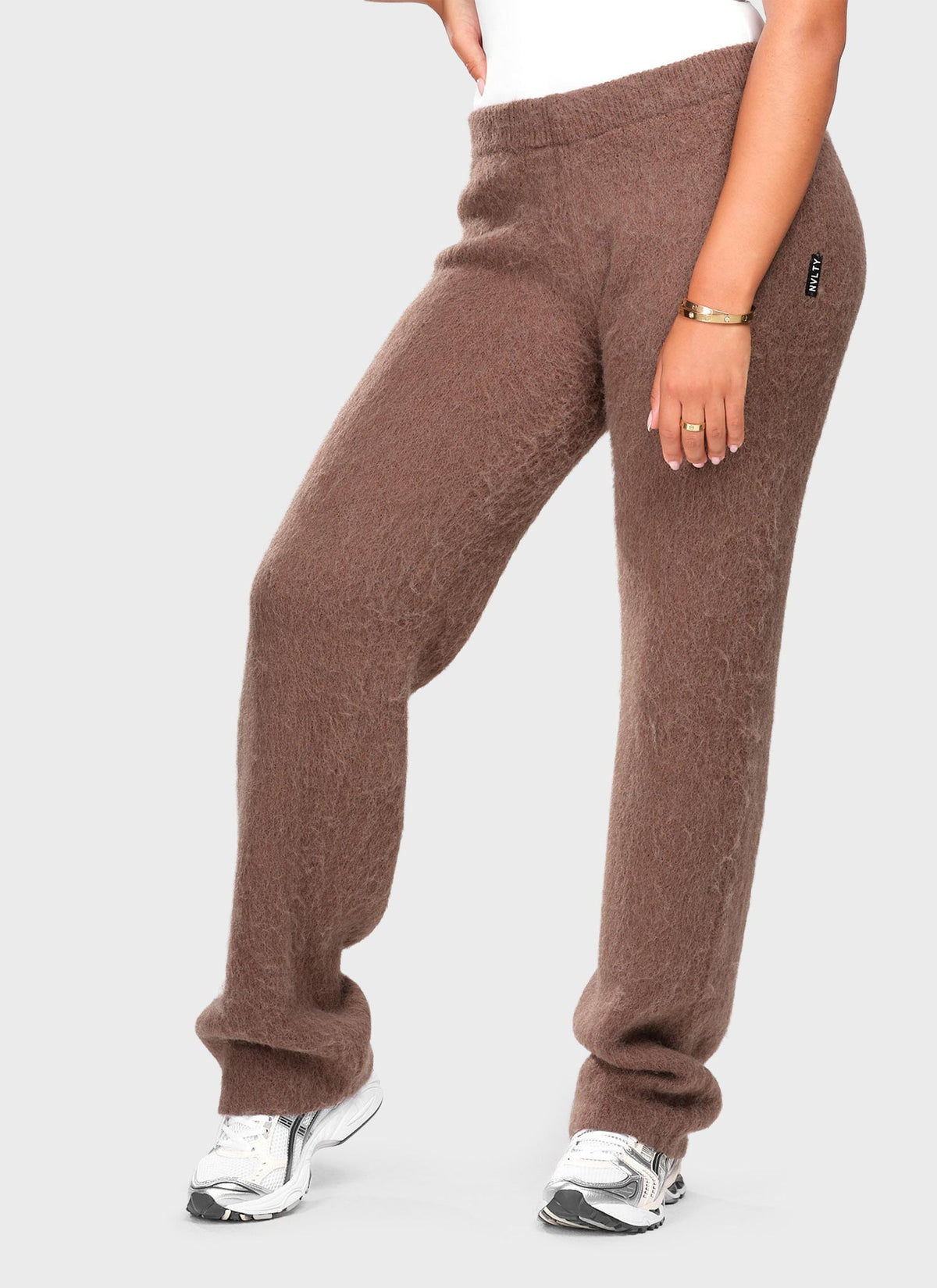 Mohair Joggers - Brown