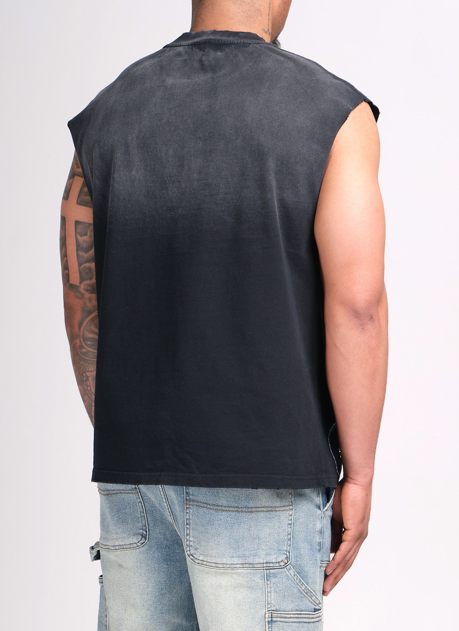 Members Athletic Dept Sleeveless T-Shirt - Black