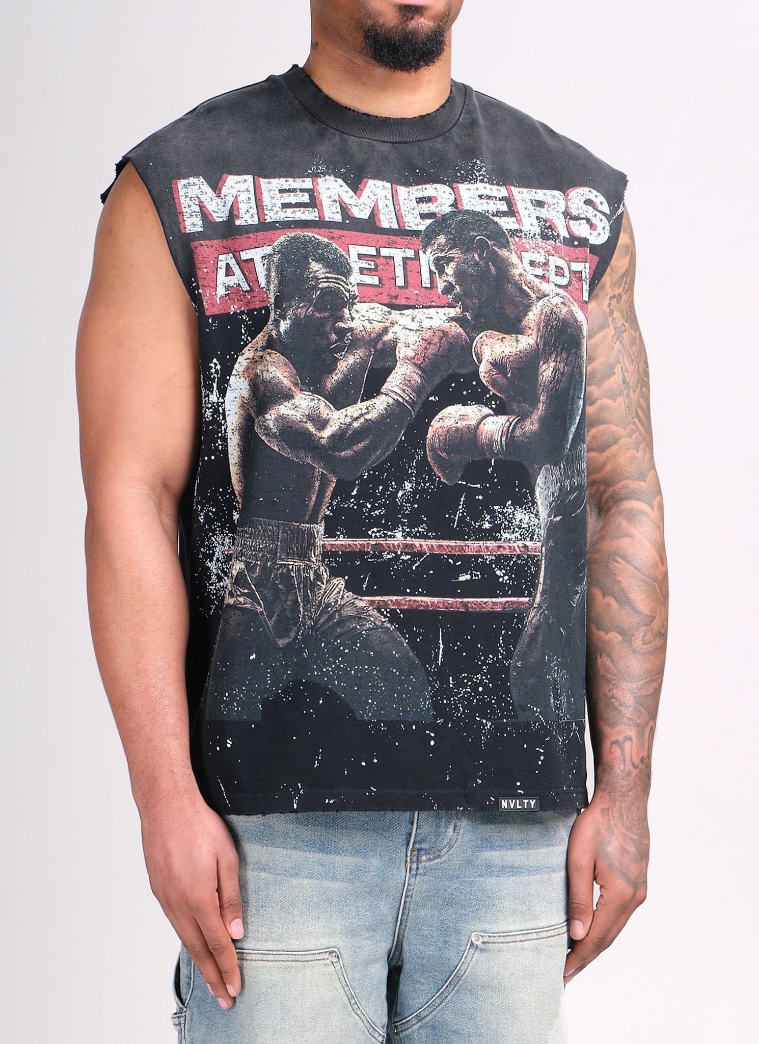 Members Athletic Dept Sleeveless T-Shirt - Black