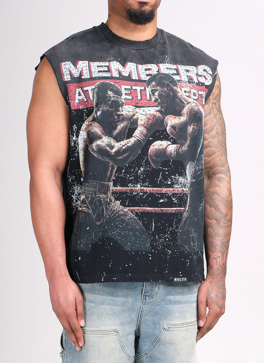 Members Athletic Dept Sleeveless T-Shirt - Black