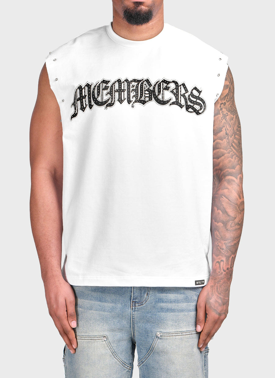 Members Built VVS Sleeveless T-Shirt - White