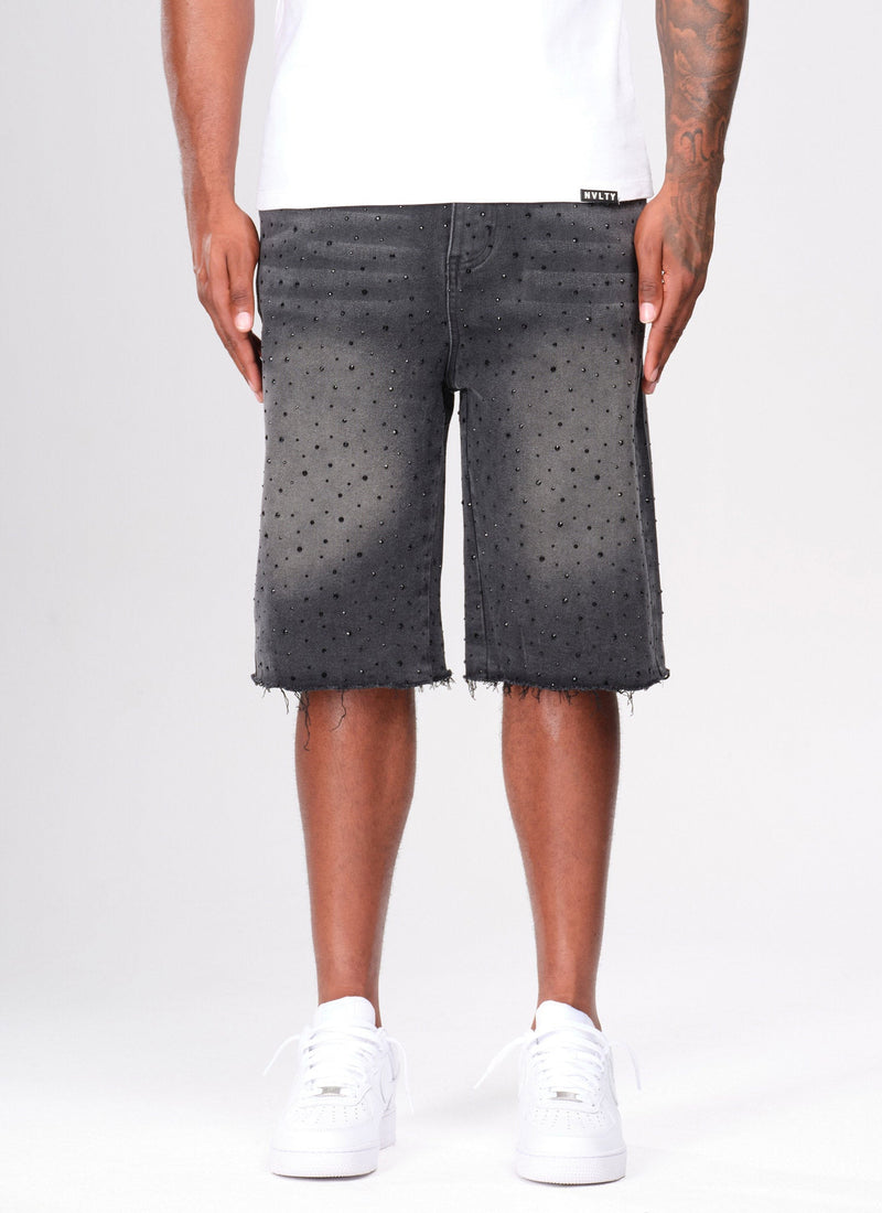 Vintage Flooded VVS Denim Shorts - Black