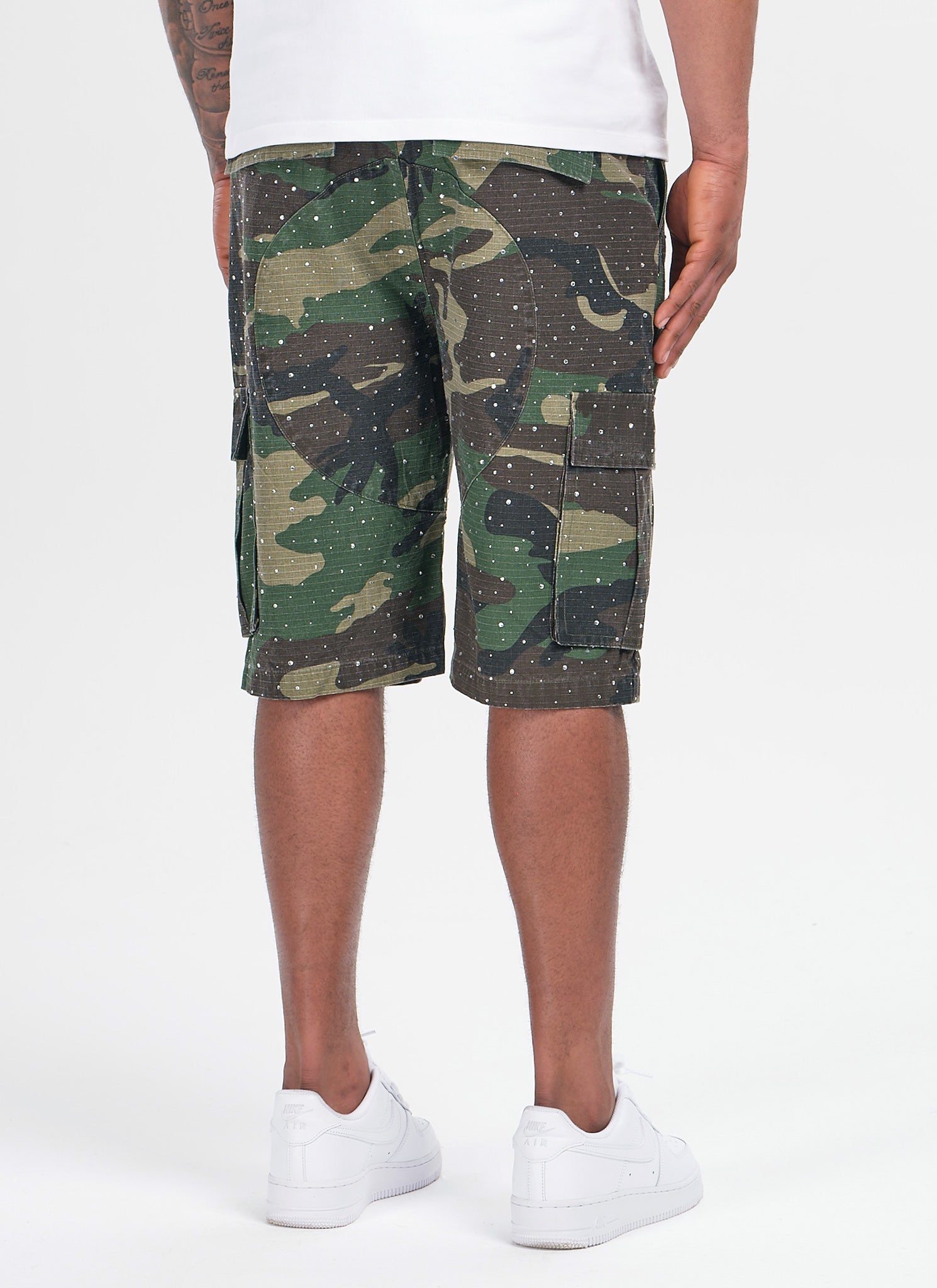 Vintage Flooded VVS Cargo Shorts - Camo