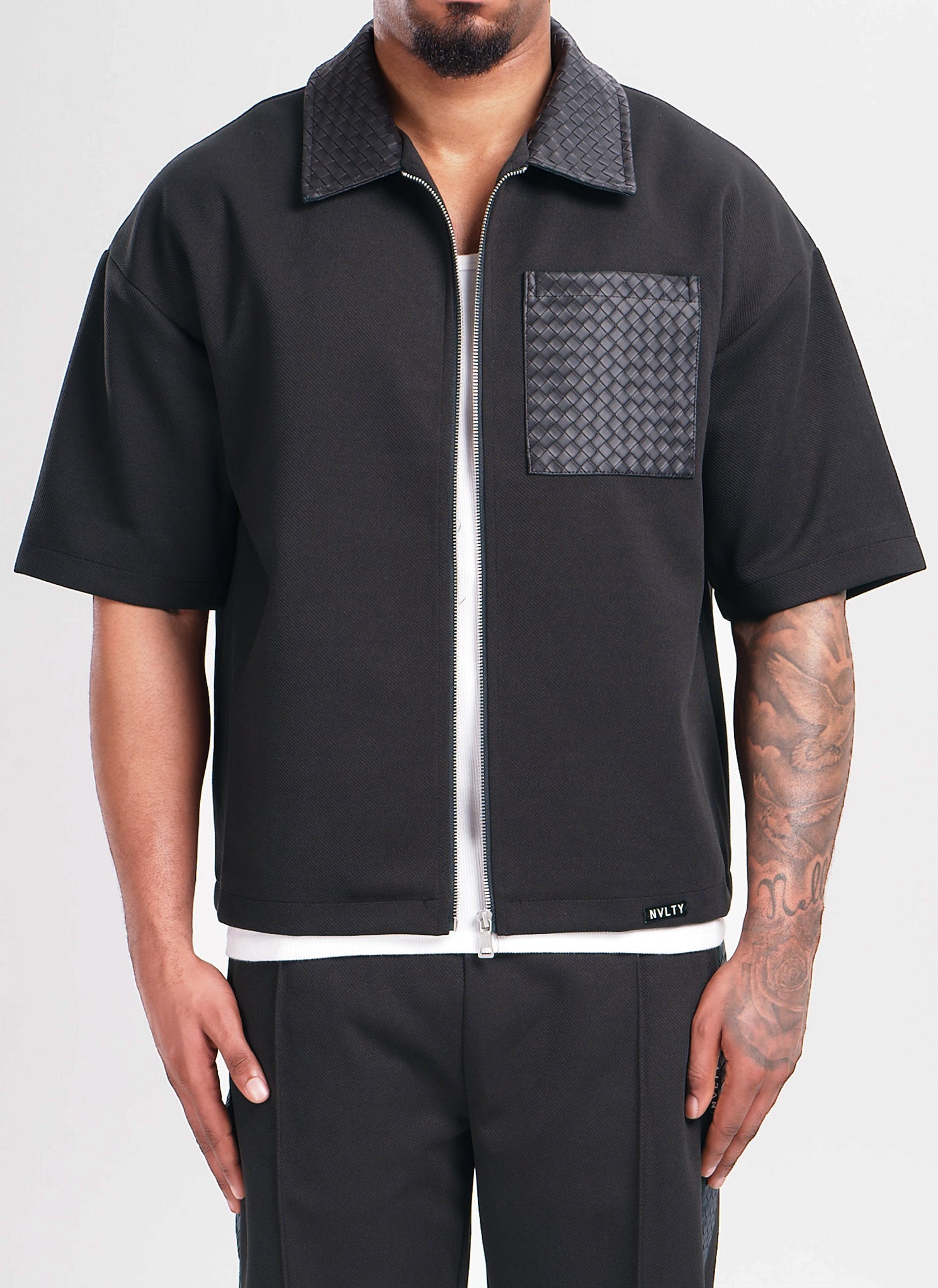 Twill Interlock Shirt - Black