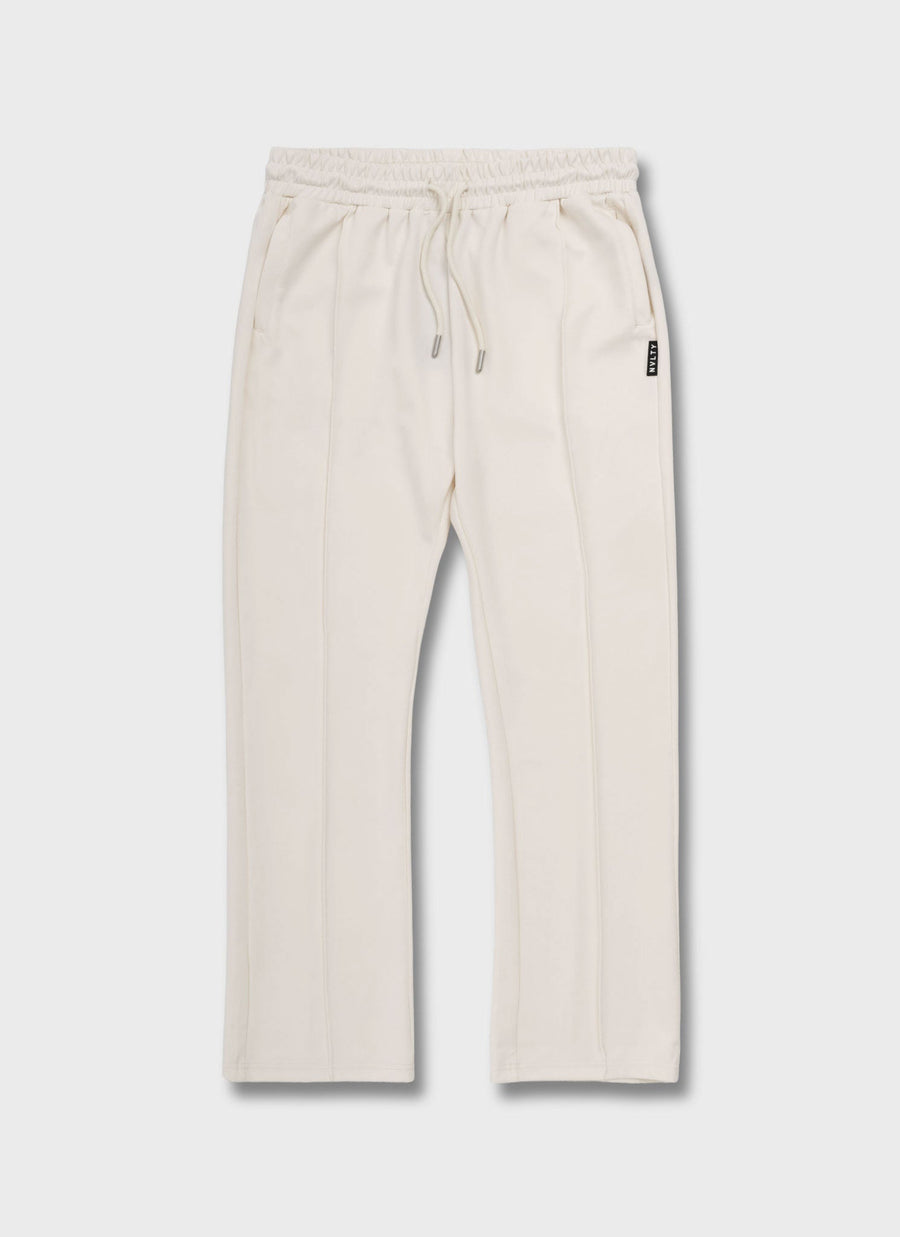 Pleat Track Pants - Ivory