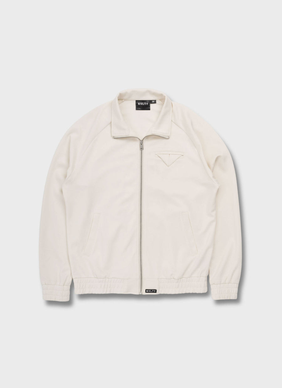Pocket Square Track Jacket - Ivory