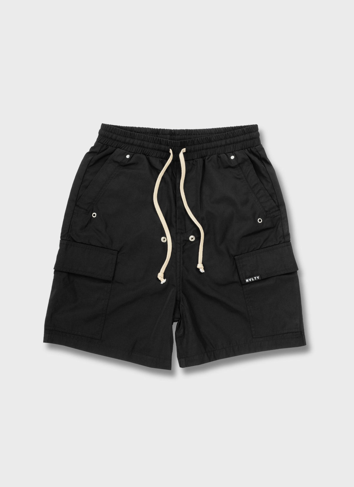 Nylon Cargo Shorts - Black