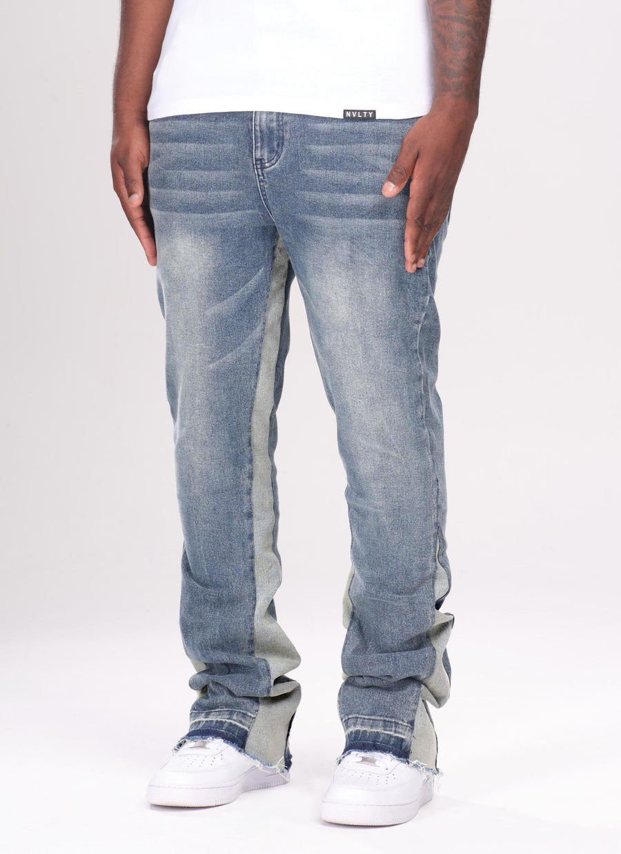 Jean évasé vintage - Bleu 