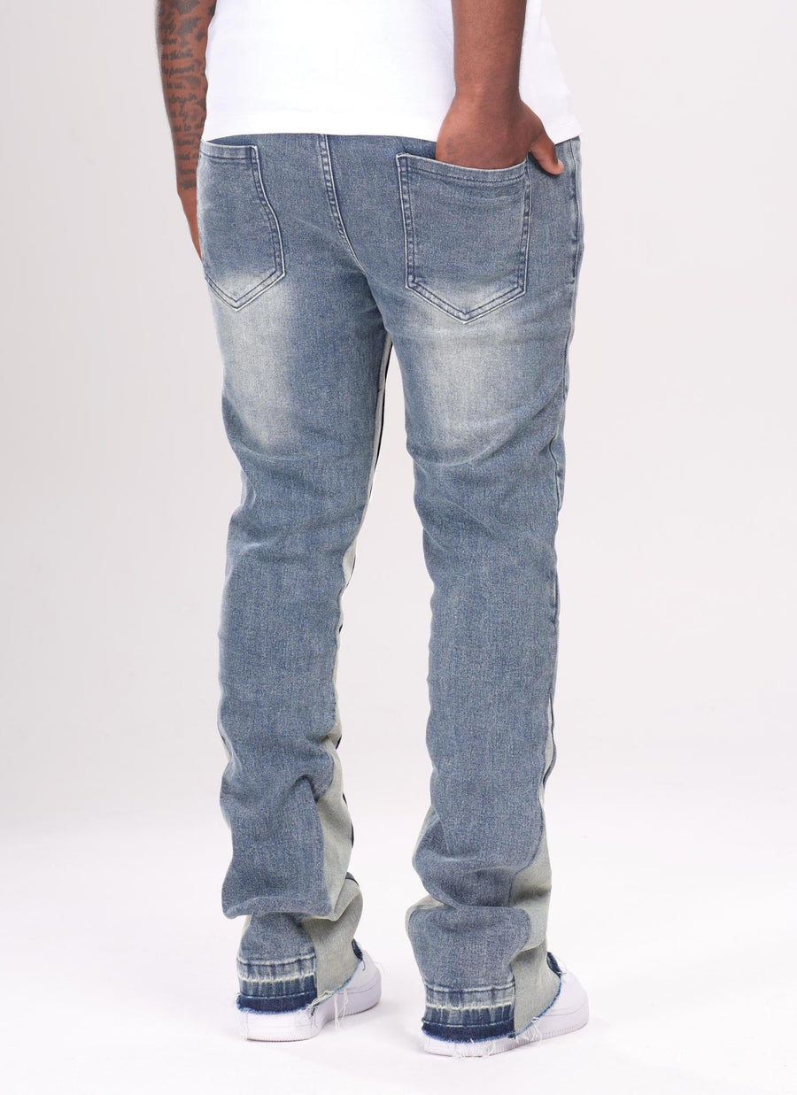 Jean évasé vintage - Bleu 