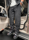 Heavyweight Wool Carpenter Rivet Pants - Black