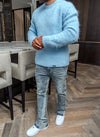 Mohair Sweater - Baby Blue