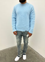 Mohair Sweater - Baby Blue