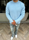 Mohair Sweater - Baby Blue