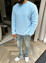 Mohair Sweater - Baby Blue