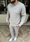 Mohair Flare Joggers - Grey