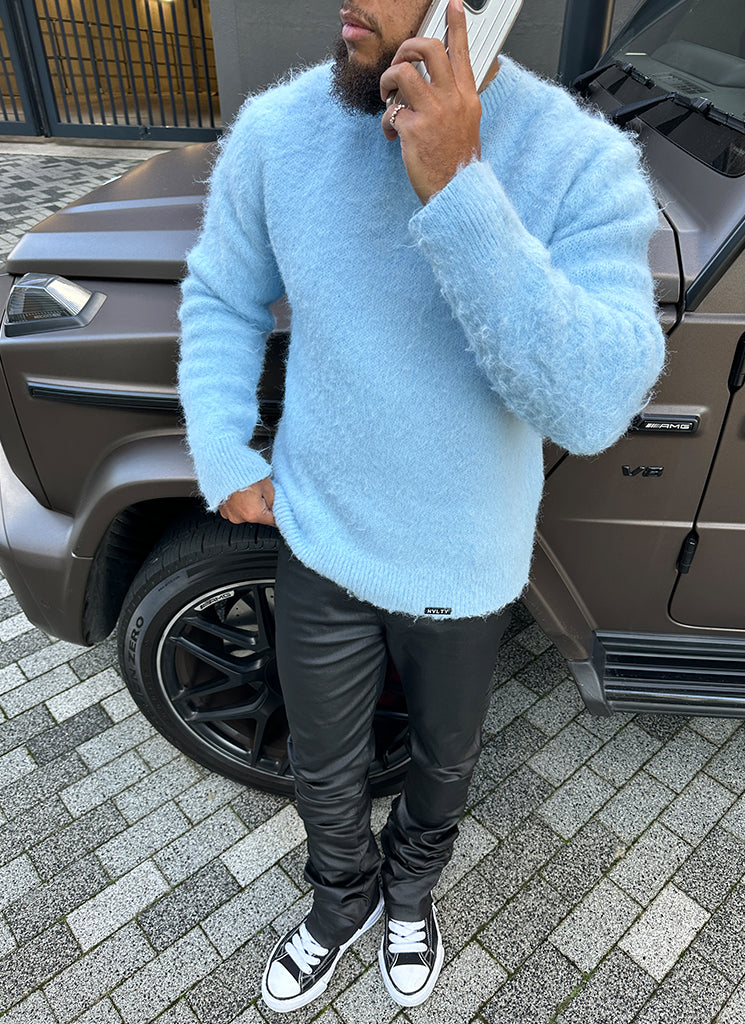 Mohair Sweater - Baby Blue