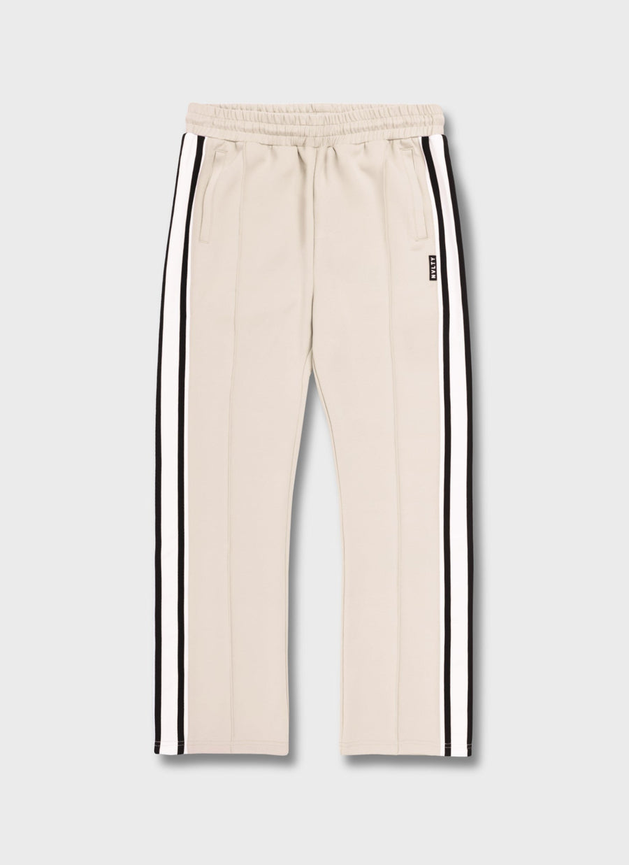 Panelled Luxe Track Pants - Ivory