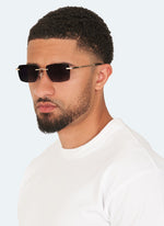 Frameless Tint Sunglasses - Gold