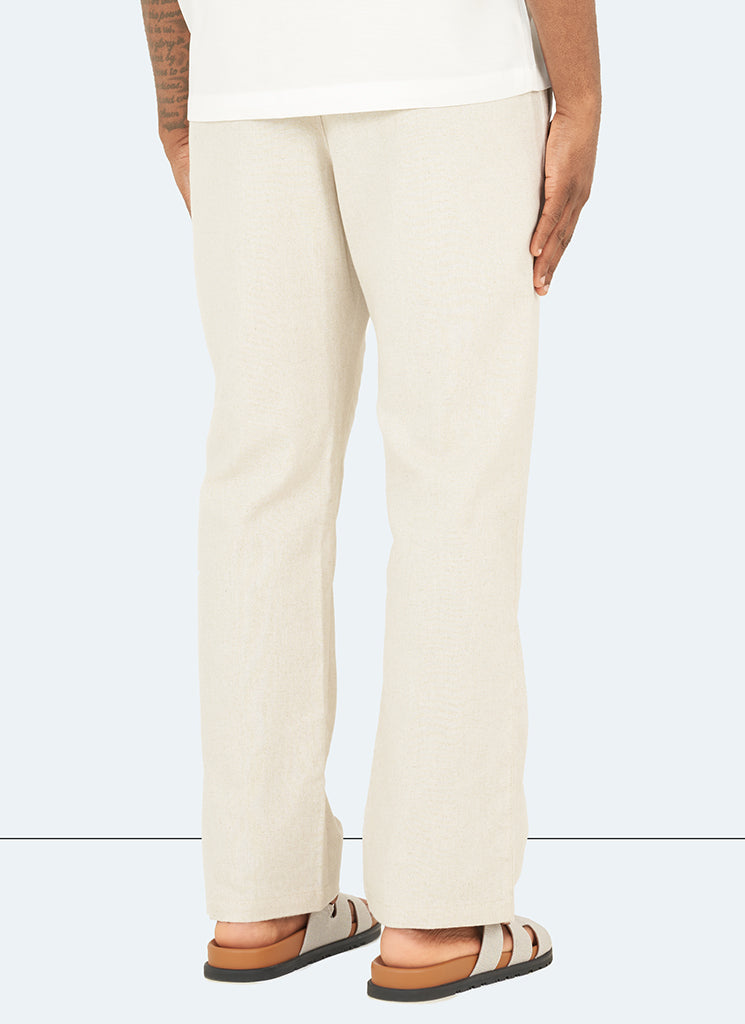 Linen Trousers - Stone