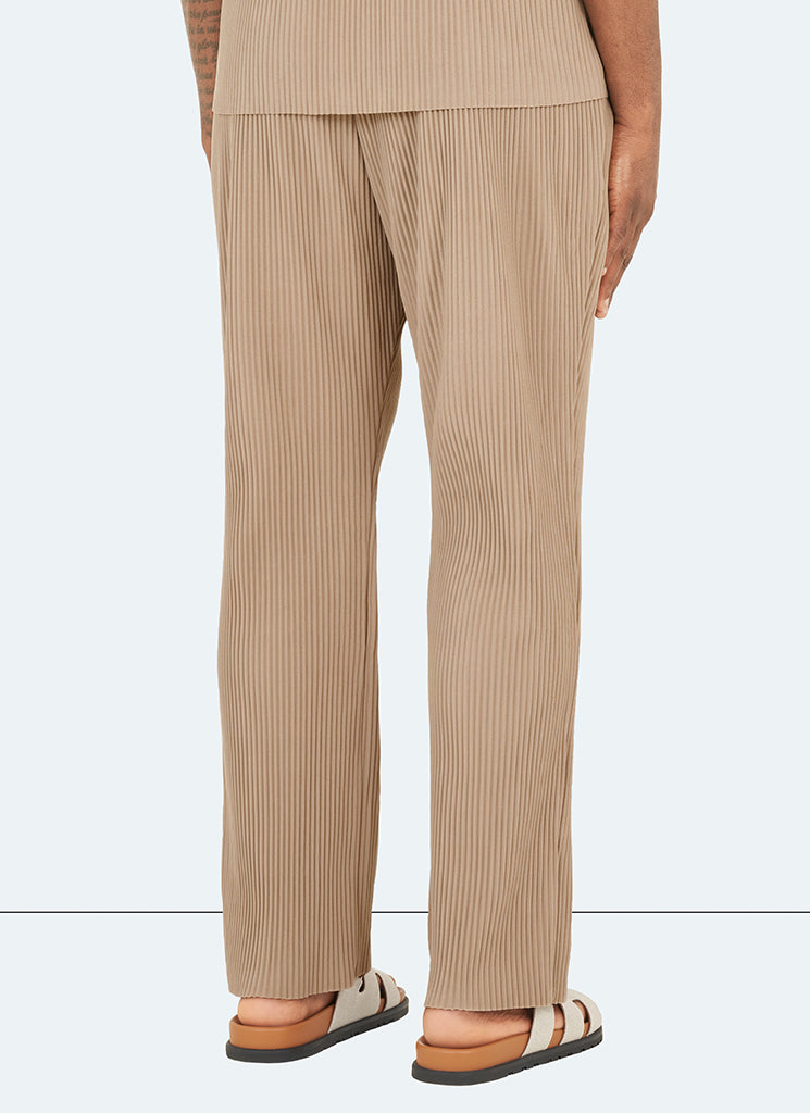 Pleated Trousers - Stone