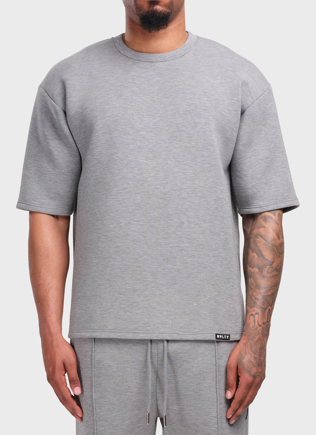 Scuba Structured T-Shirt - Grey