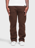 Sherpa Zip Joggers - Brown