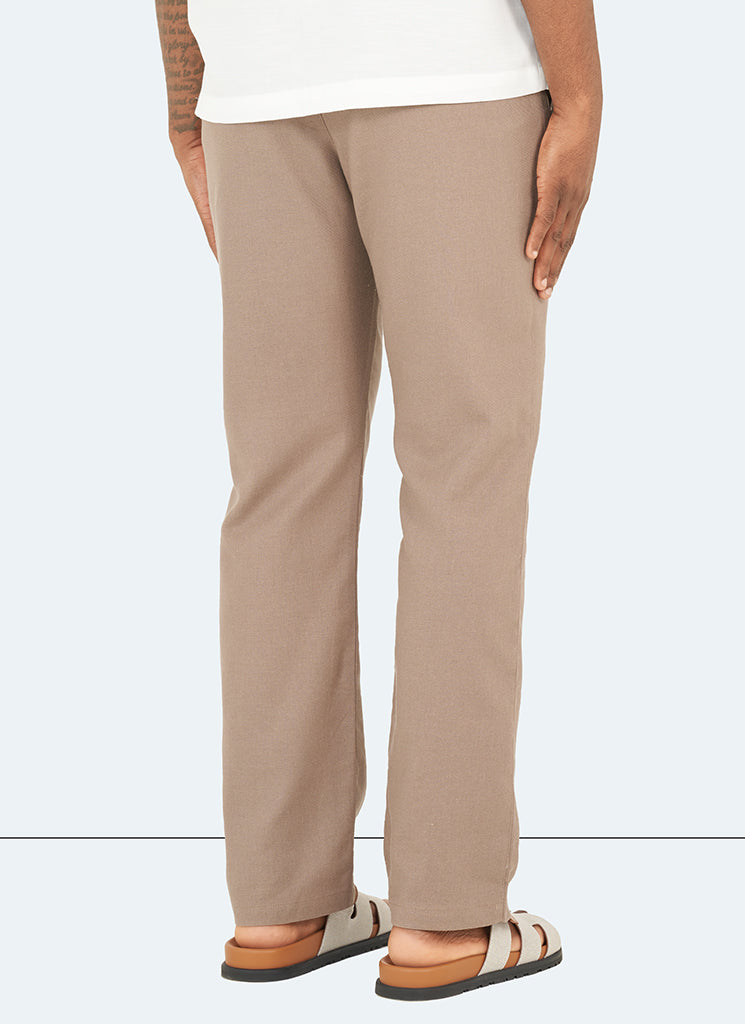 Linen Trousers - Mocha