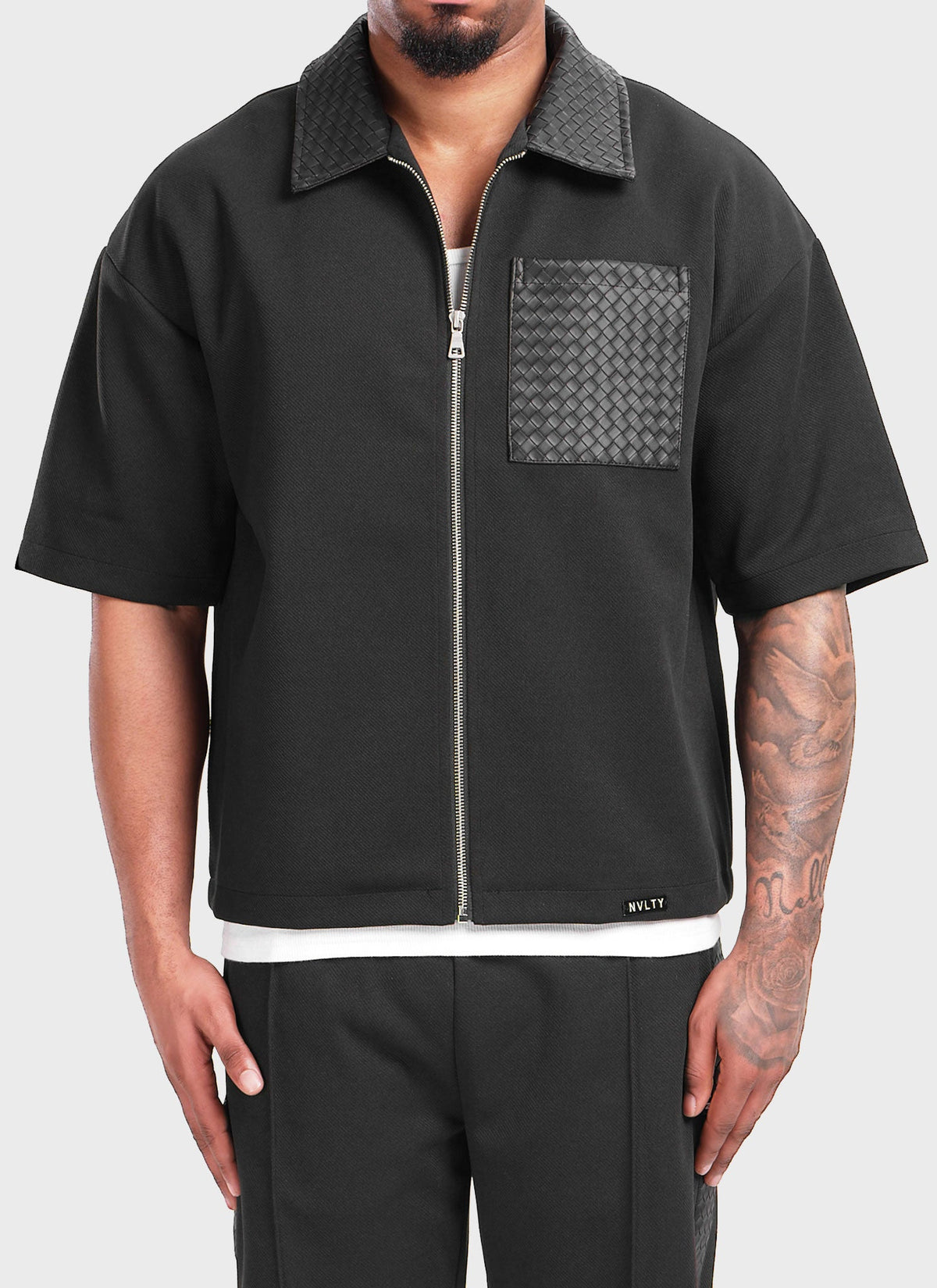 Twill Interlock Shirt - Black