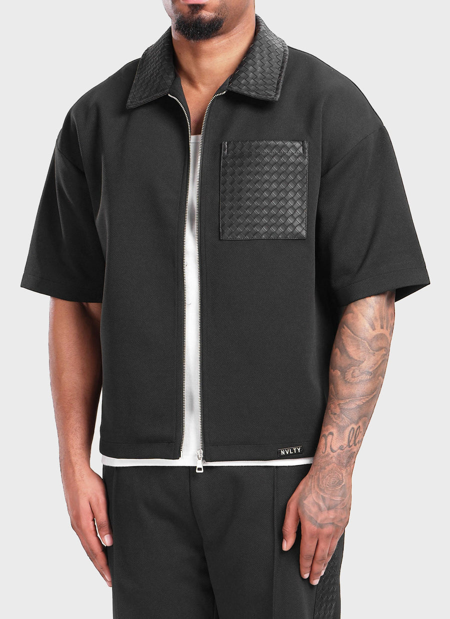 Twill Interlock Shirt - Black