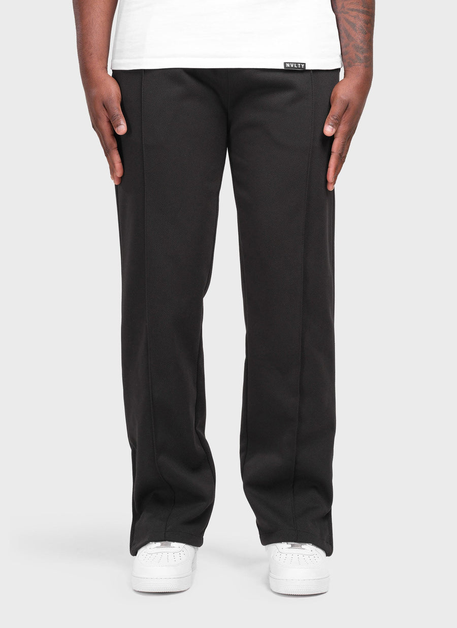 Twill Pleat Pants - Black