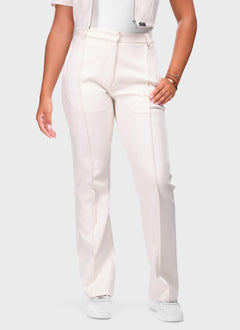 Twill Pleat Pants - Ivory