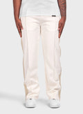 Twill Interlock Pleat Pants - Ivory