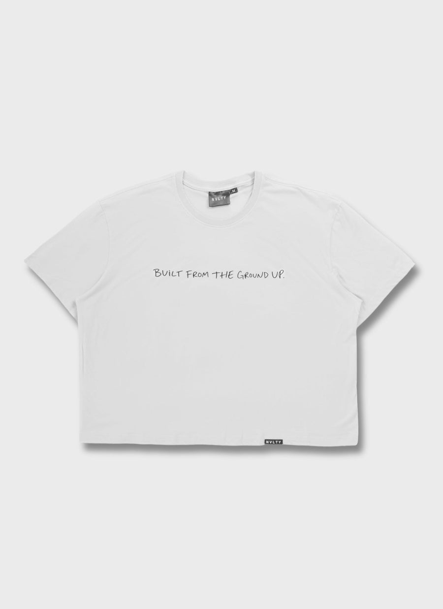 Vintage BFTGU Crop T-Shirt - White