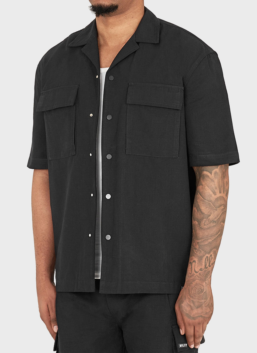 Vintage Cargo Shirt - Black