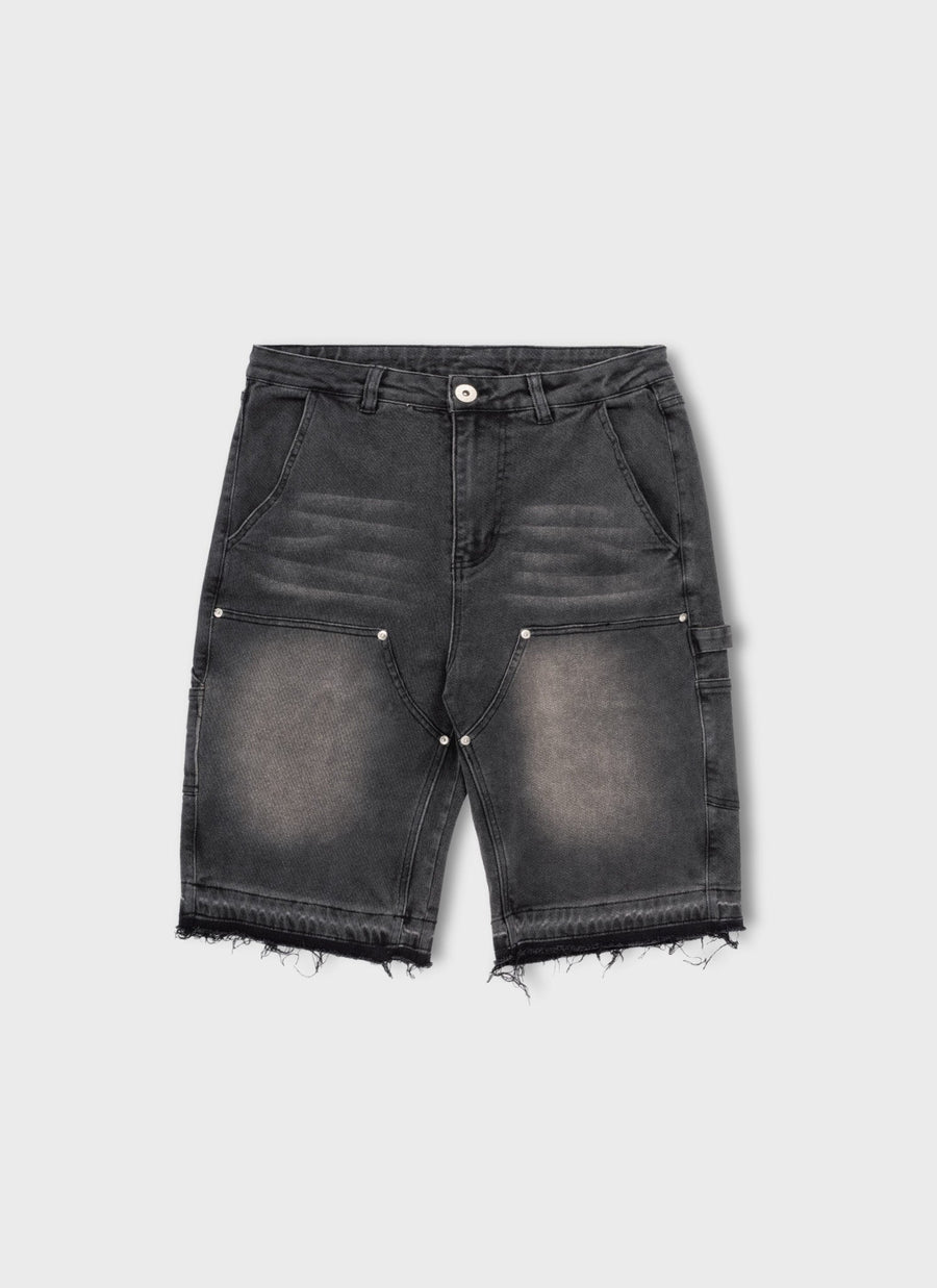 Vintage Carpenter Denim Shorts - Black