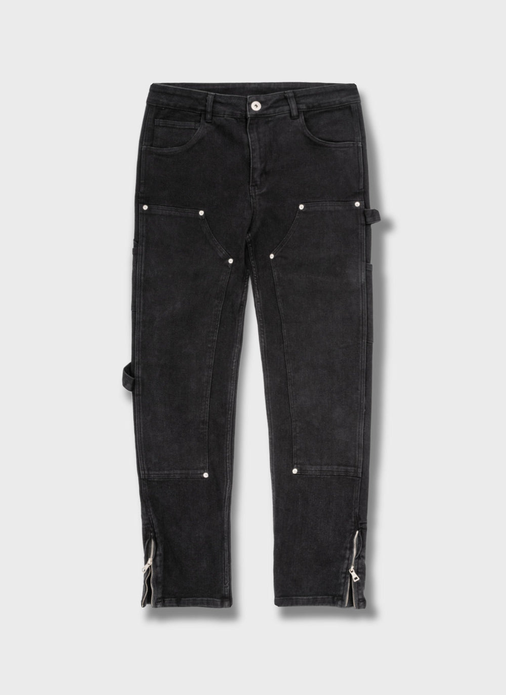 Vintage Carpenter Rivet Jeans - Black