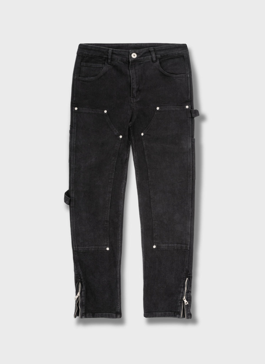 Vintage Carpenter Rivet Jeans - Black