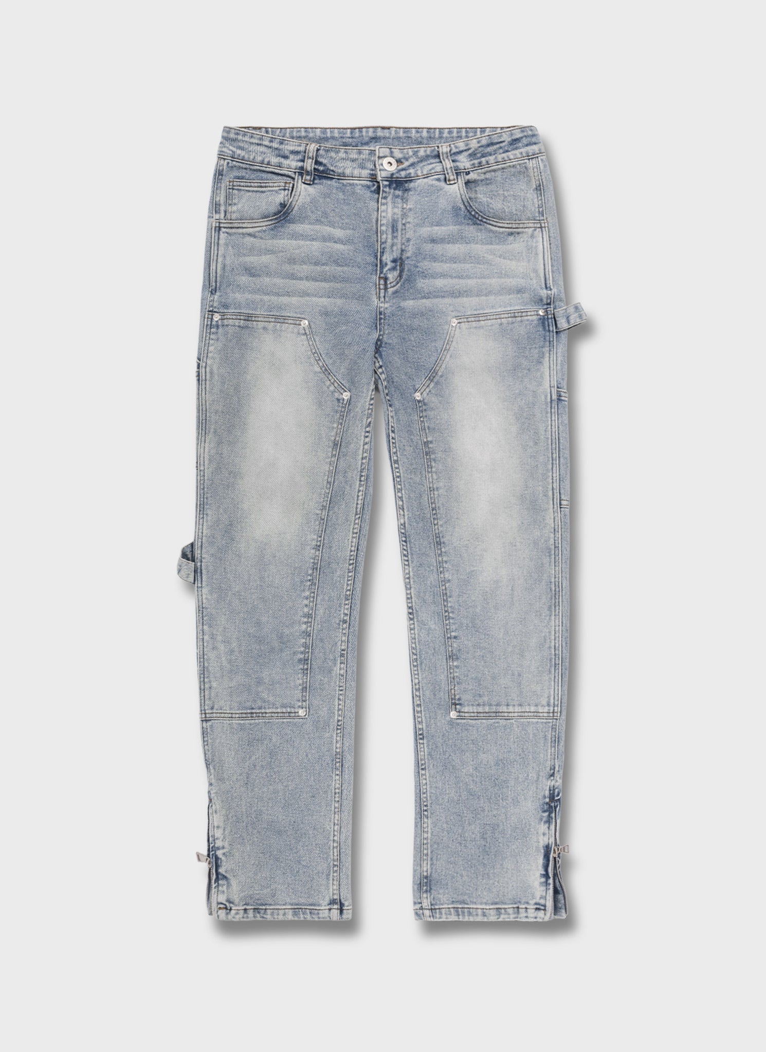 Vintage Carpenter Rivet Jeans - Blue