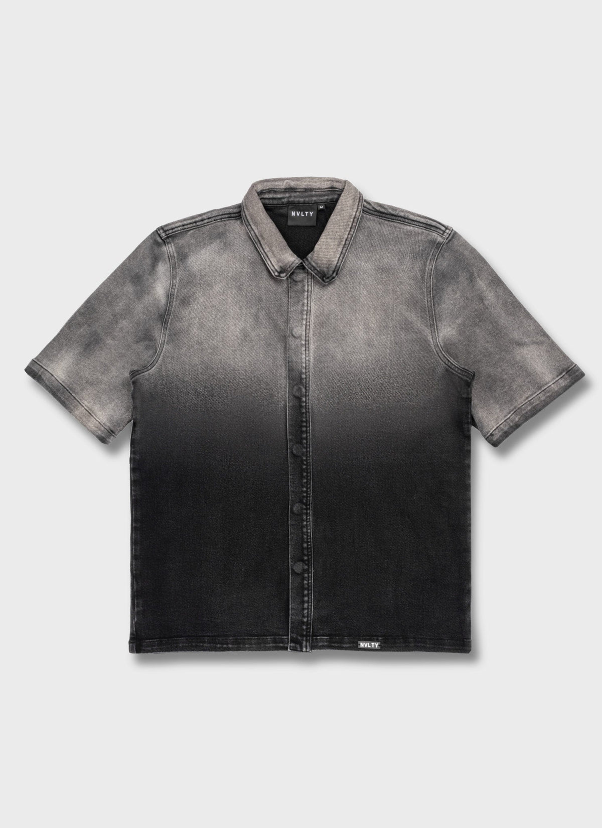 Vintage Deep Fade Denim Shirt - Black