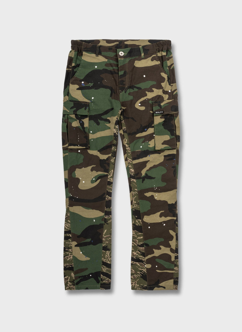 Vintage Flare Cargos - Camo Paint
