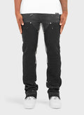 Vintage Flare Carpenter Paint Jeans - Black