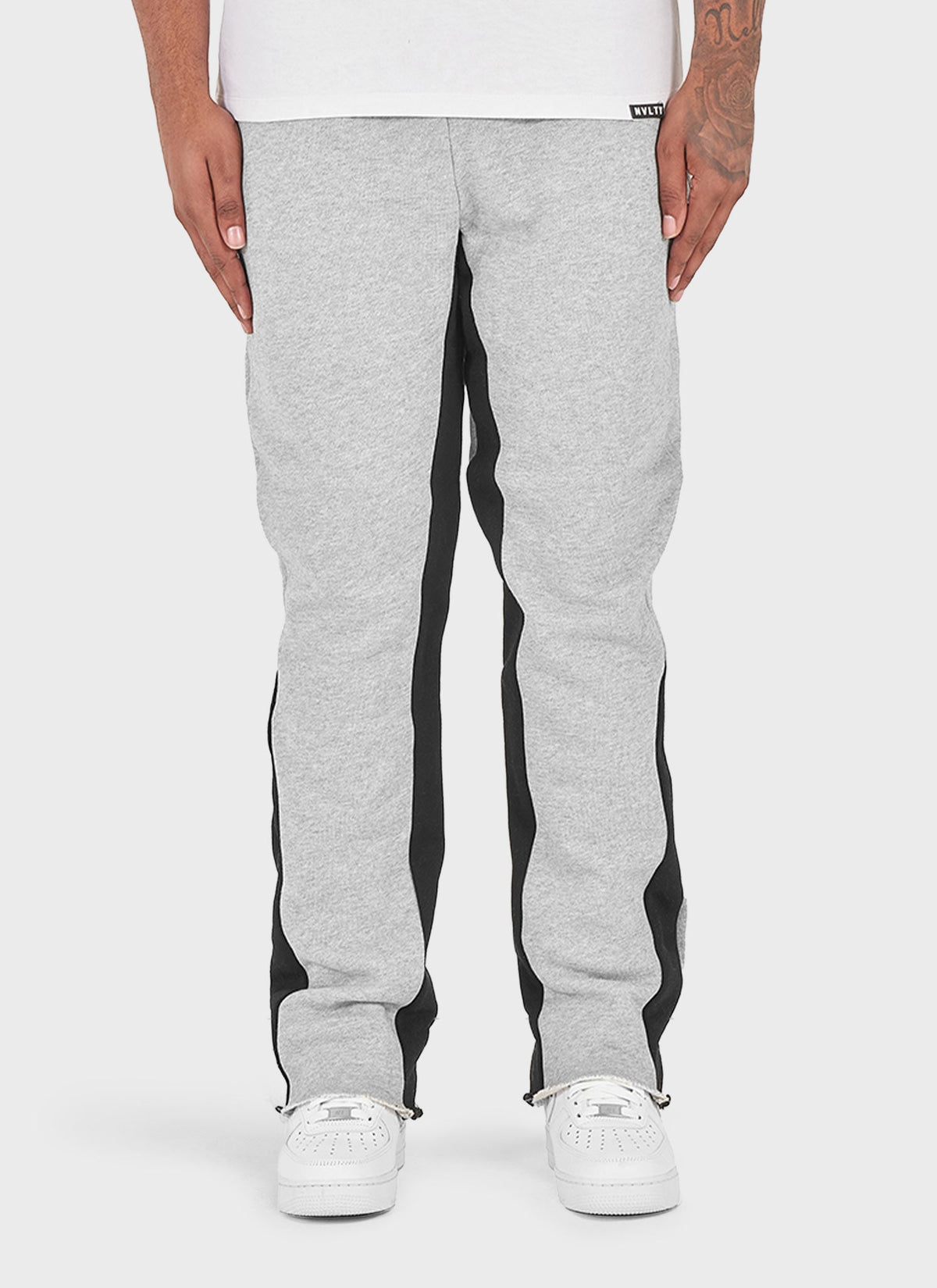 Pantalon de jogging évasé vintage - Gris 